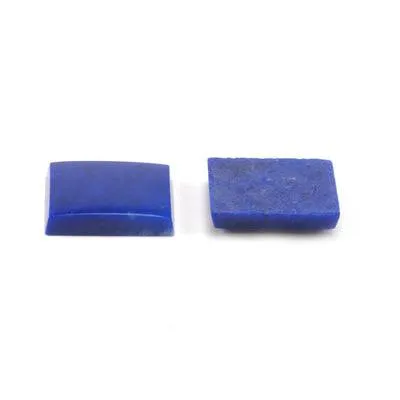 12mmx 10mm Cushion Buff Top Genuine Lapis Lazuli Cabochon, High Quality