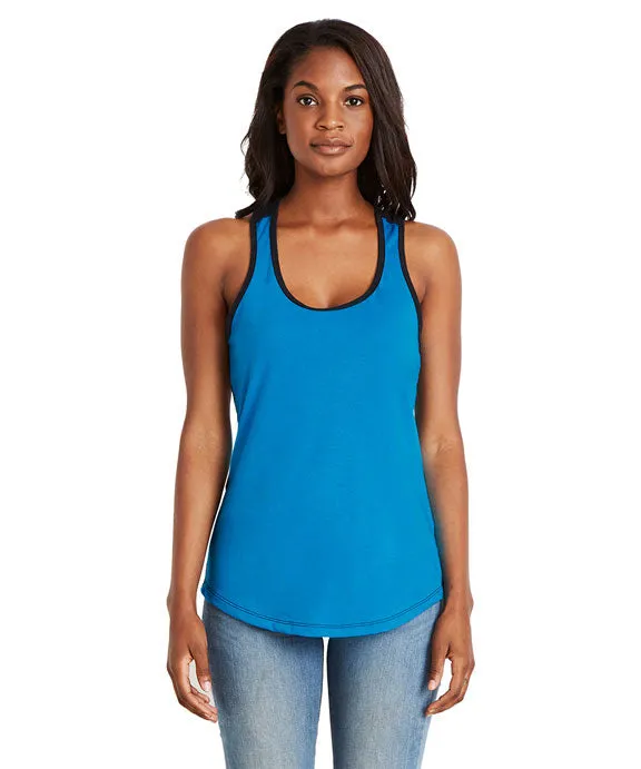 1534 - Next Level Ladies Ideal Colorblock Racerback Tank Top