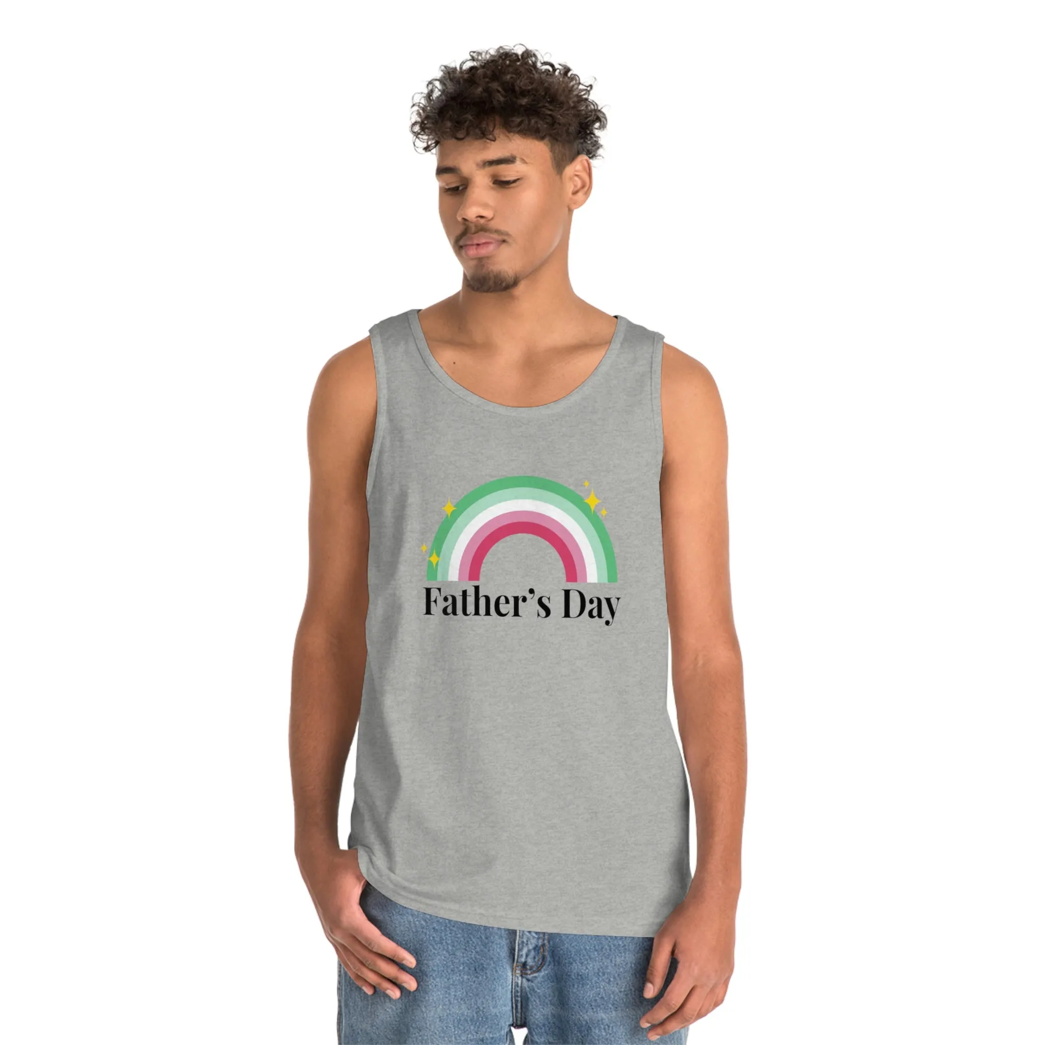 Abrosexual Pride Flag Cotton Tank Top Unisex Size - Father's Day