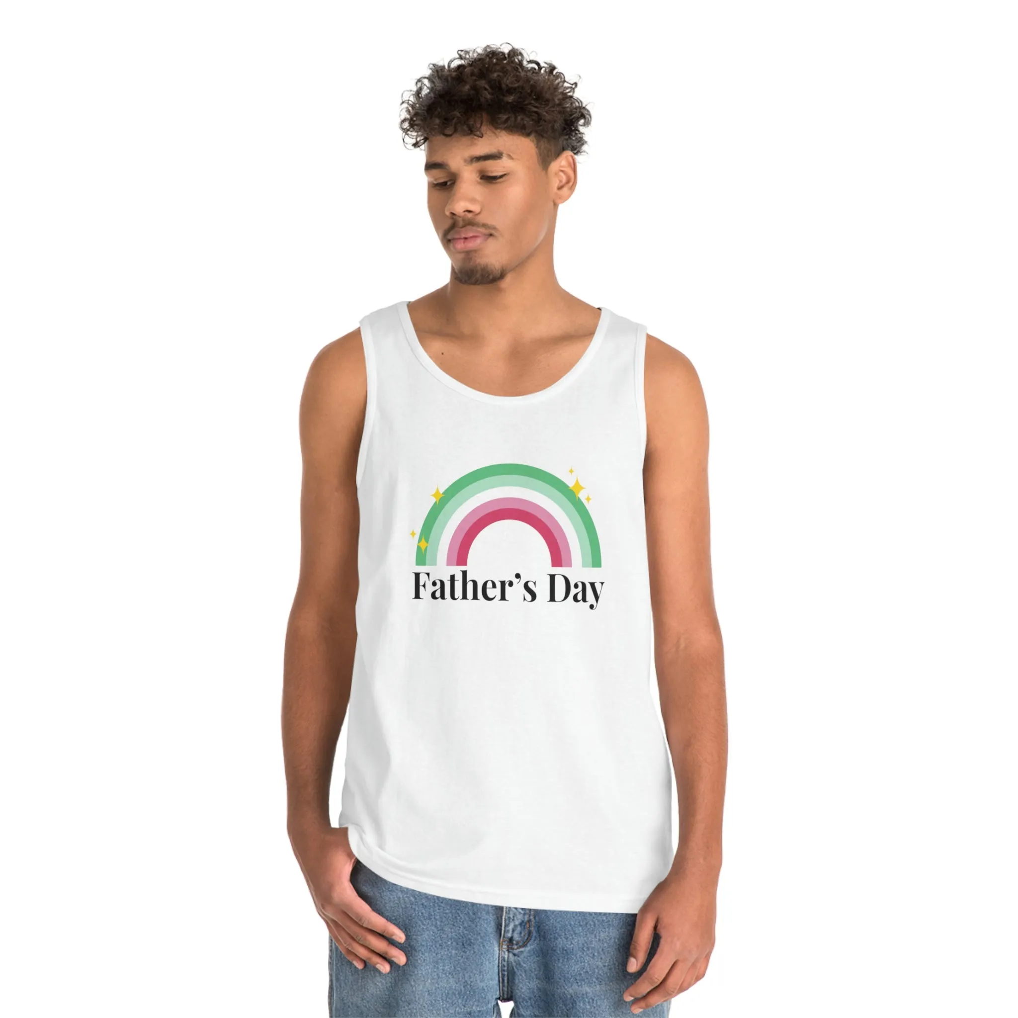 Abrosexual Pride Flag Cotton Tank Top Unisex Size - Father's Day