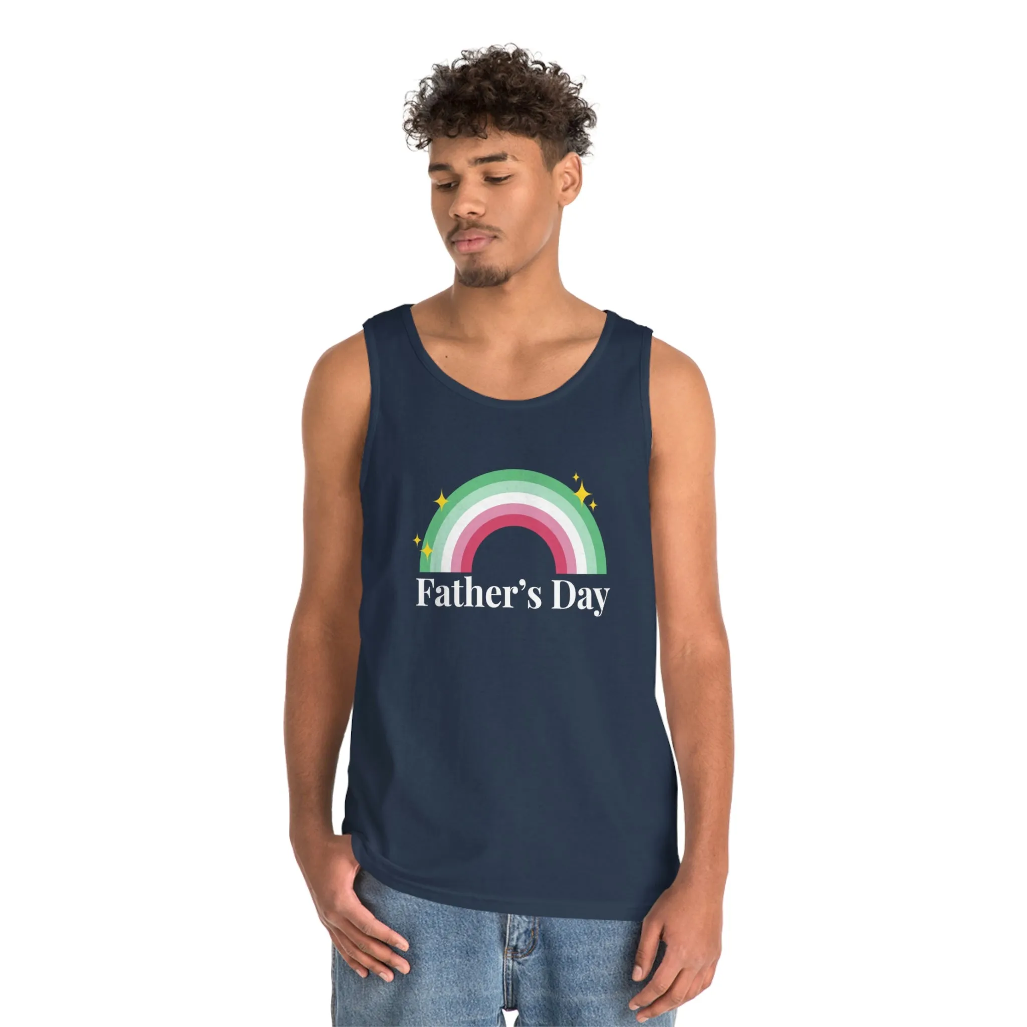 Abrosexual Pride Flag Cotton Tank Top Unisex Size - Father's Day