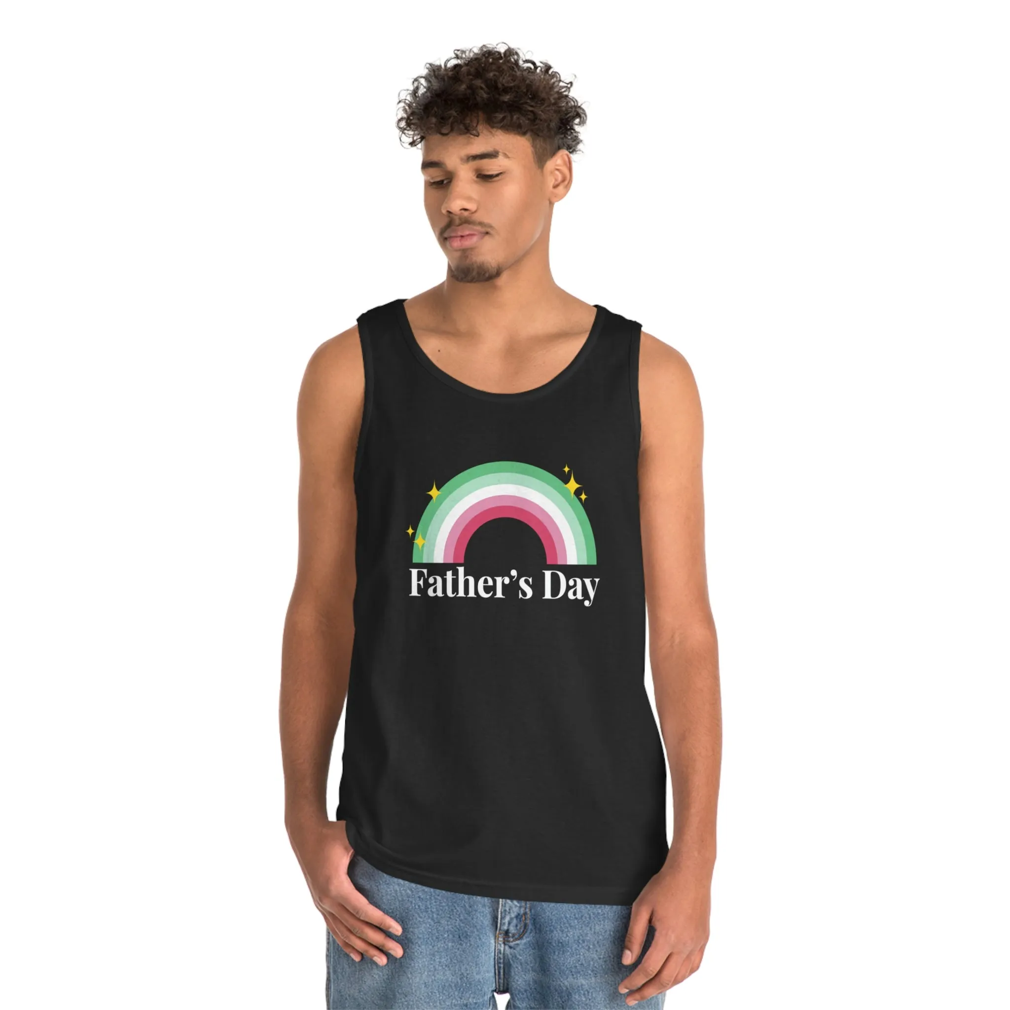 Abrosexual Pride Flag Cotton Tank Top Unisex Size - Father's Day