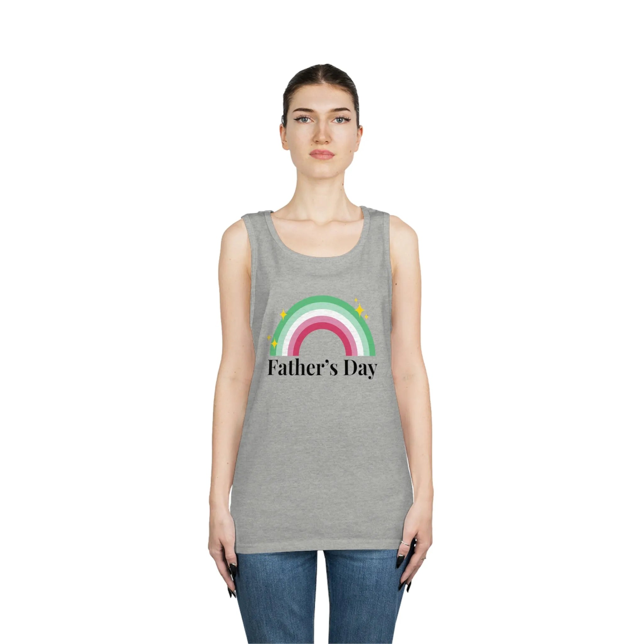 Abrosexual Pride Flag Cotton Tank Top Unisex Size - Father's Day