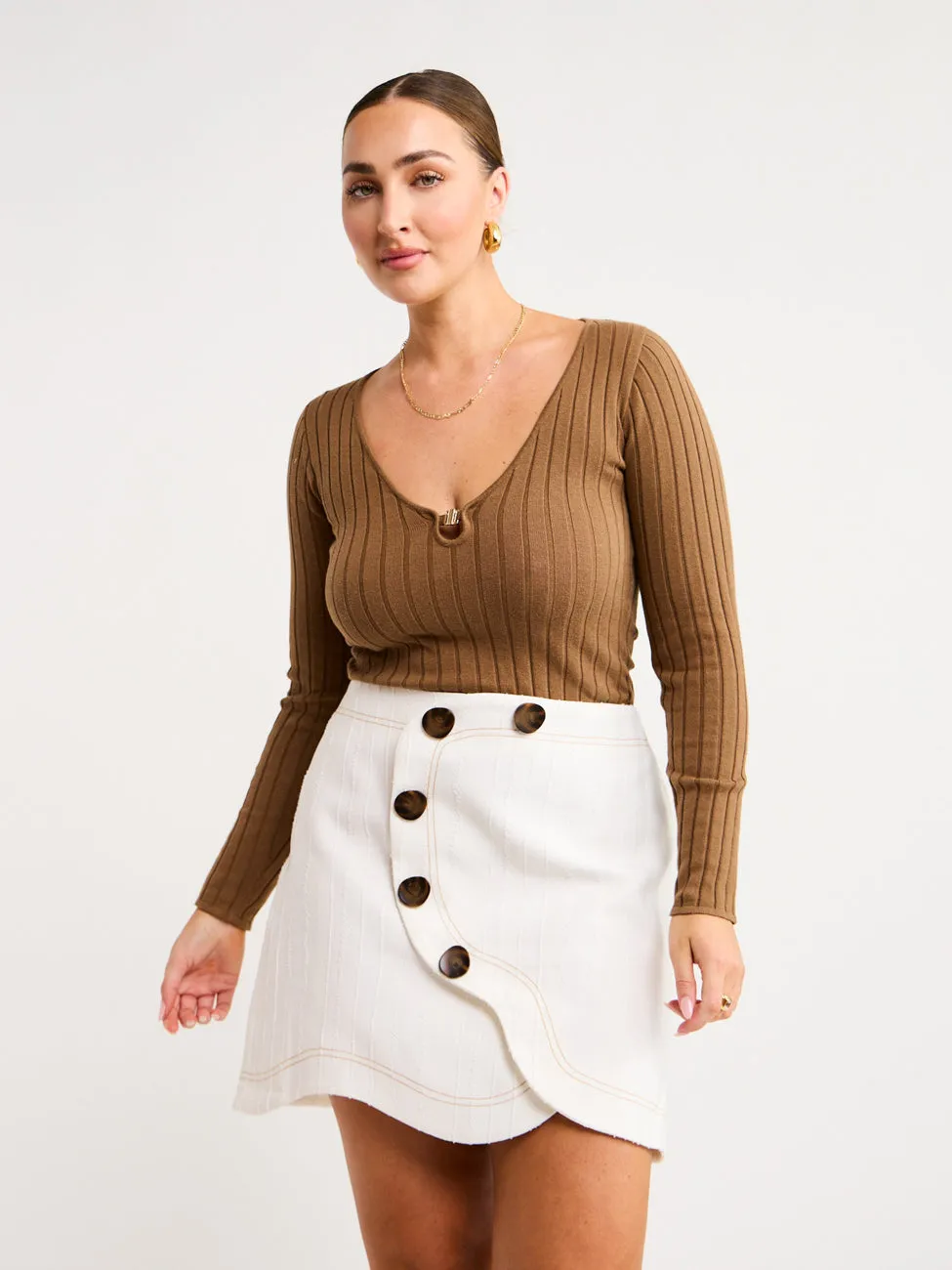 Acler Holdsworth Skirt in Ivory