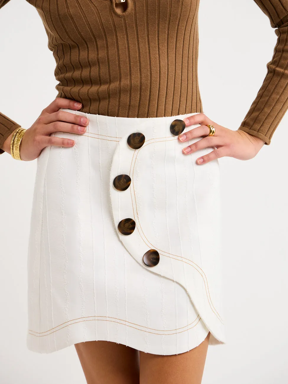 Acler Holdsworth Skirt in Ivory