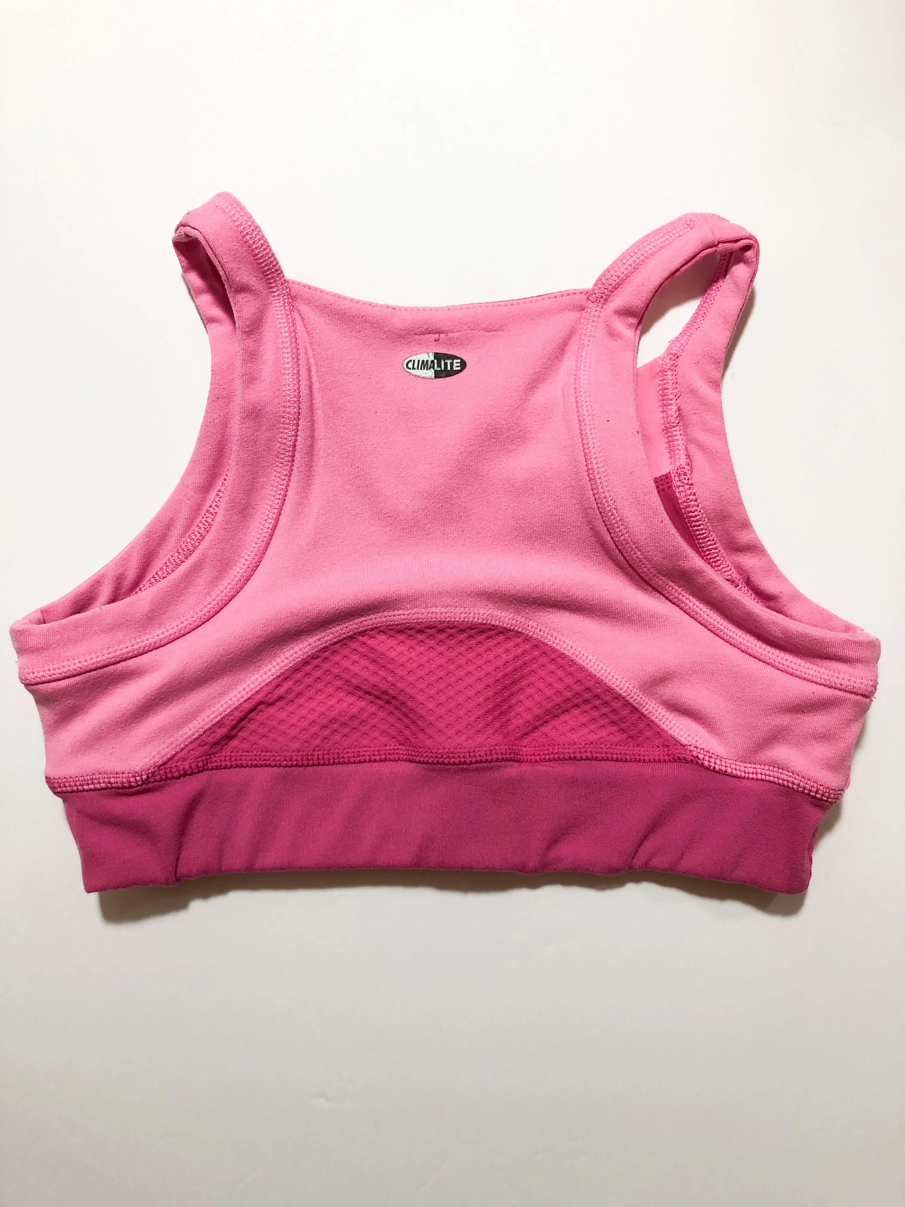 Adidas Pink High Neck Reversible Sports Bra - XS/S