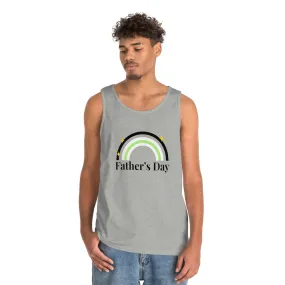 Agender Pride Flag Heavy Cotton Tank Top Unisex Size - Father's Day