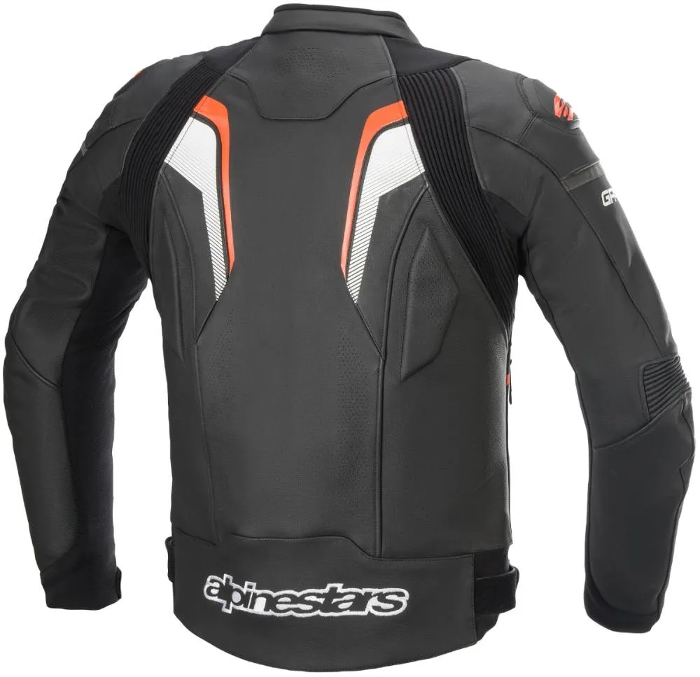 Alpinestars Men’s GP Plus R v3 Airflow Black with Fluorescent Red Leather Jacket