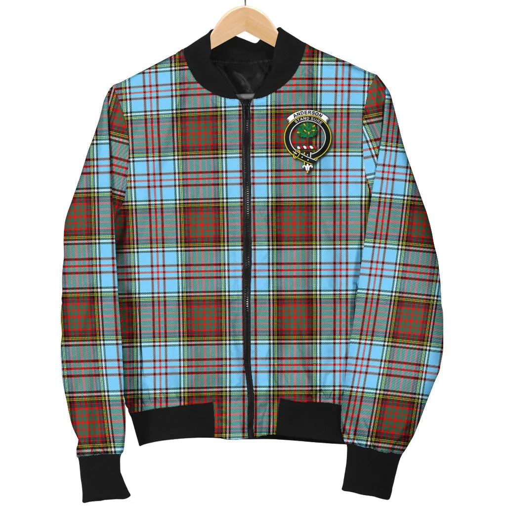 Anderson Ancient Tartan Bomber Jacket with Family Crest