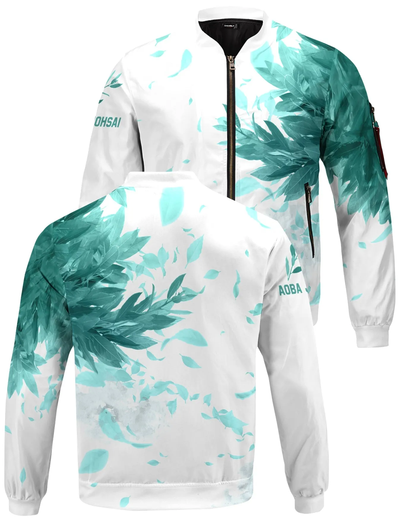 Aoba Johsai Green Leaf Bomber Jacket