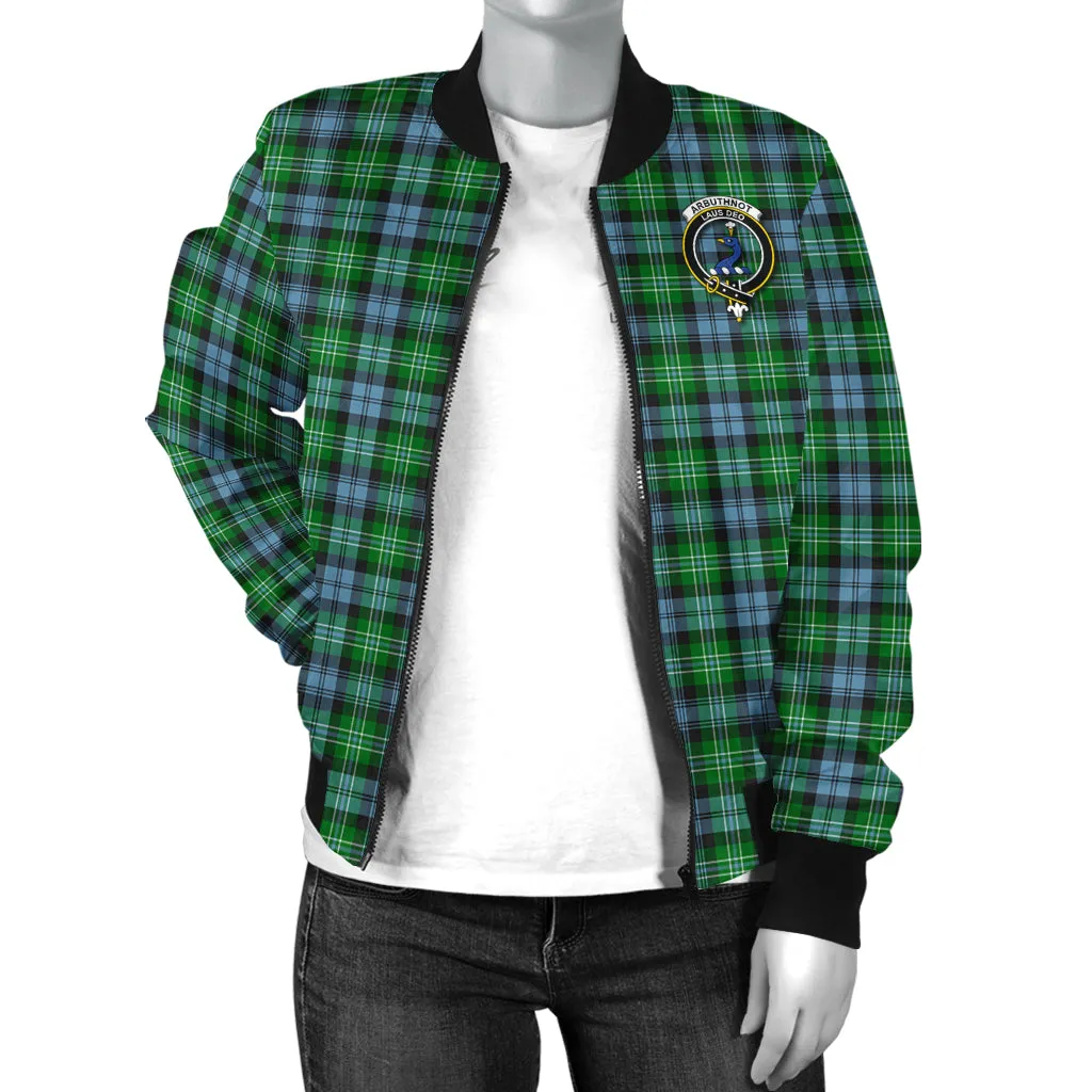 Arbuthnot Ancient Tartan Bomber Jacket with Family Crest