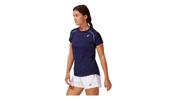 Asics Womens Court Piping SS Top - Peacoat