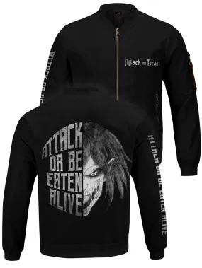 Attack Or Be Eaten Alive Bomber Jacket