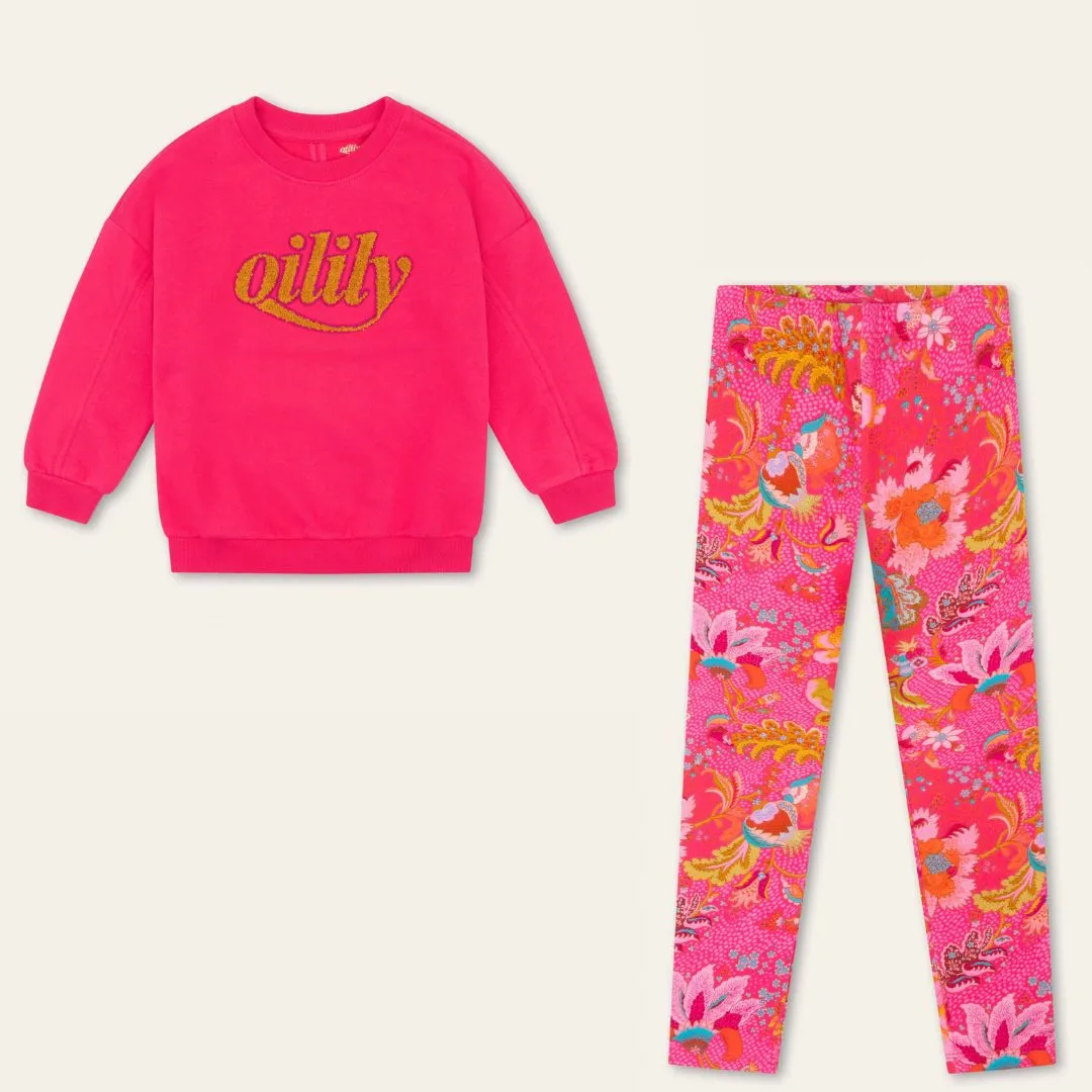 AW24 Oilily Girls Harvey Pink Jumper