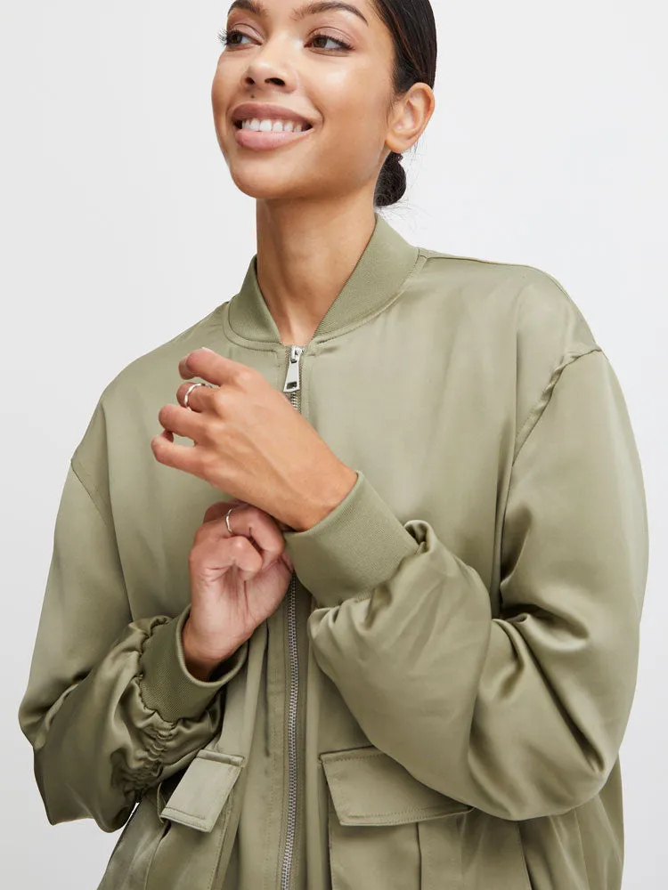 B Young ByEsto Bomber Jacket Aloe