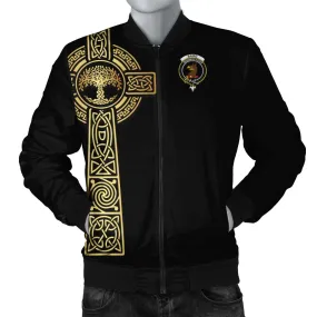 Baird Clan Bomber Jacket with Golden Celtic Tree Of Life