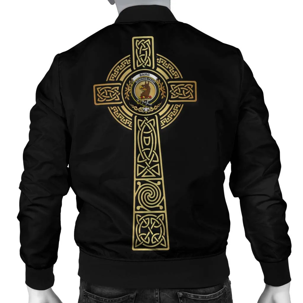 Baird Clan Bomber Jacket with Golden Celtic Tree Of Life