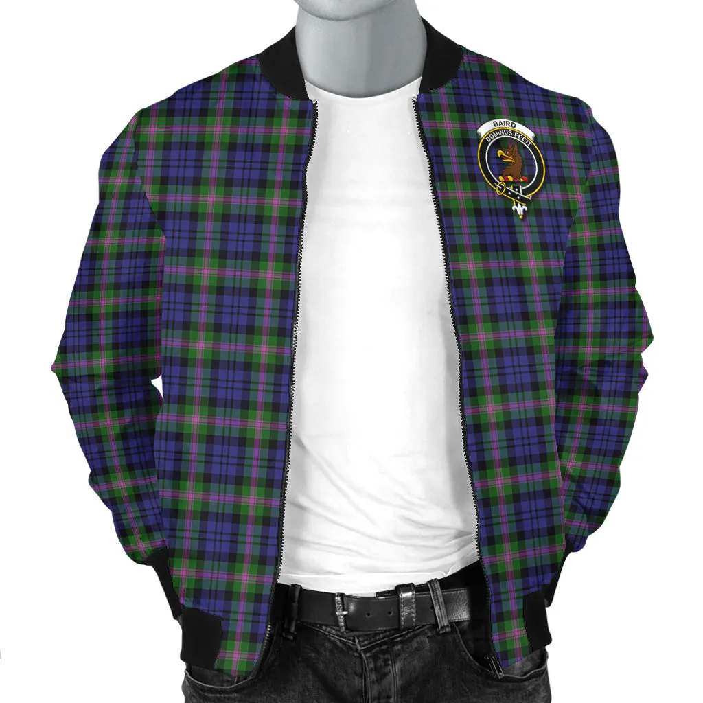 Baird Modern Tartan Bomber Jacket with Family Crest