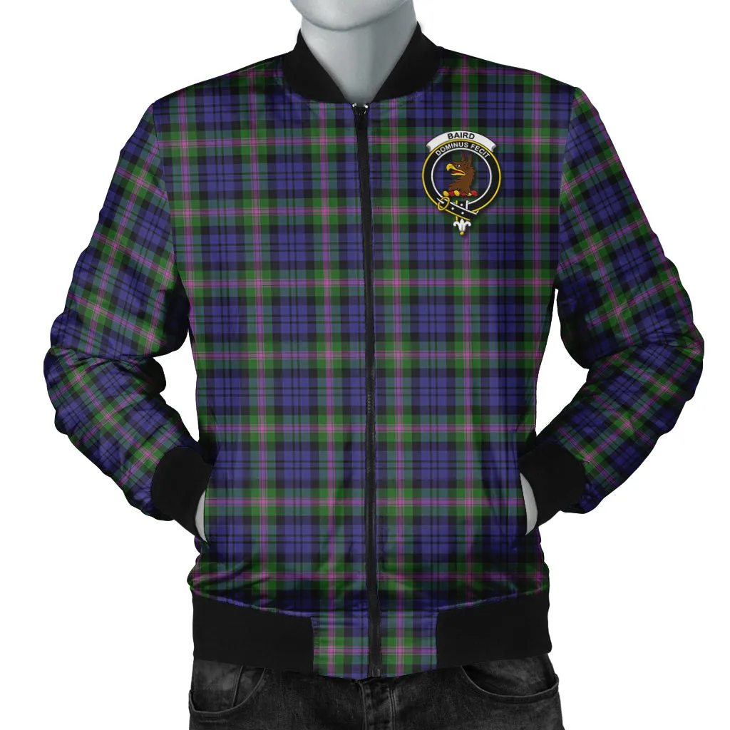 Baird Modern Tartan Bomber Jacket with Family Crest