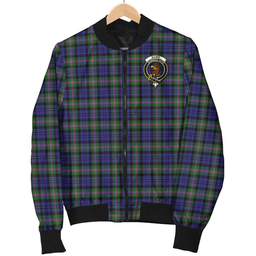 Baird Modern Tartan Bomber Jacket with Family Crest