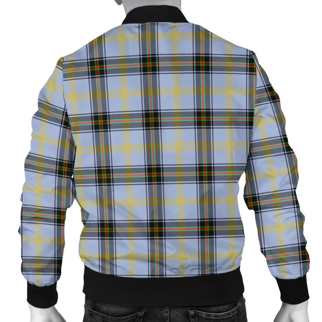 Bell Tartan Bomber Jacket with Family Crest