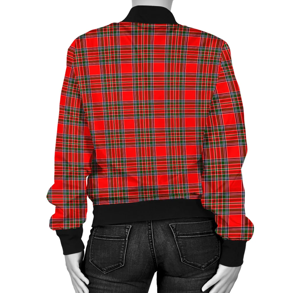 Binning Tartan Bomber Jacket with Family Crest