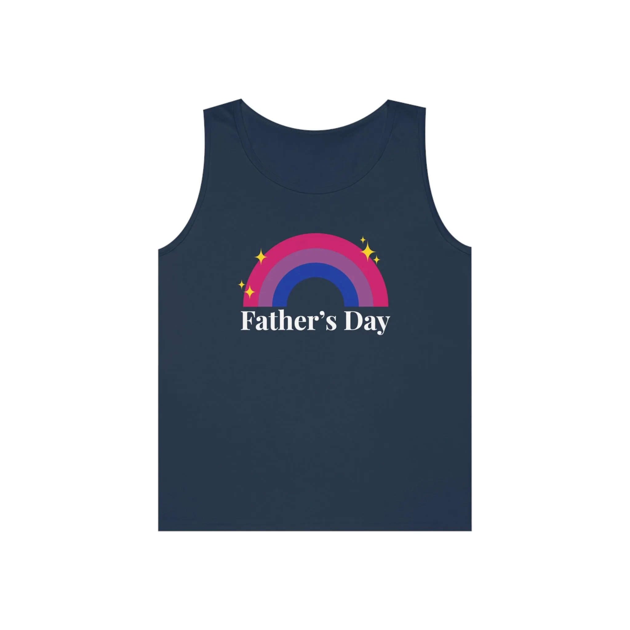 Bisexual Pride Flag Tank Top Unisex Size - Father's Day