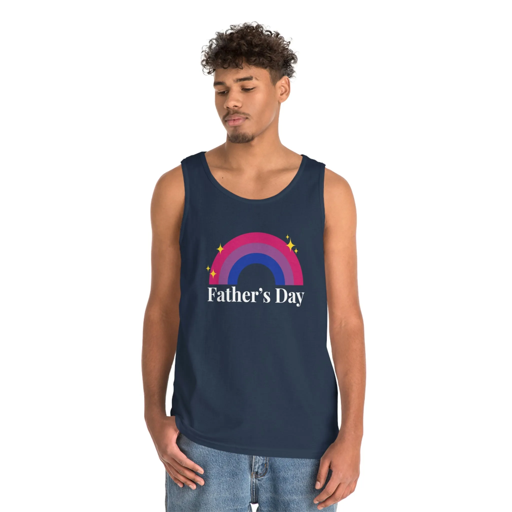 Bisexual Pride Flag Tank Top Unisex Size - Father's Day