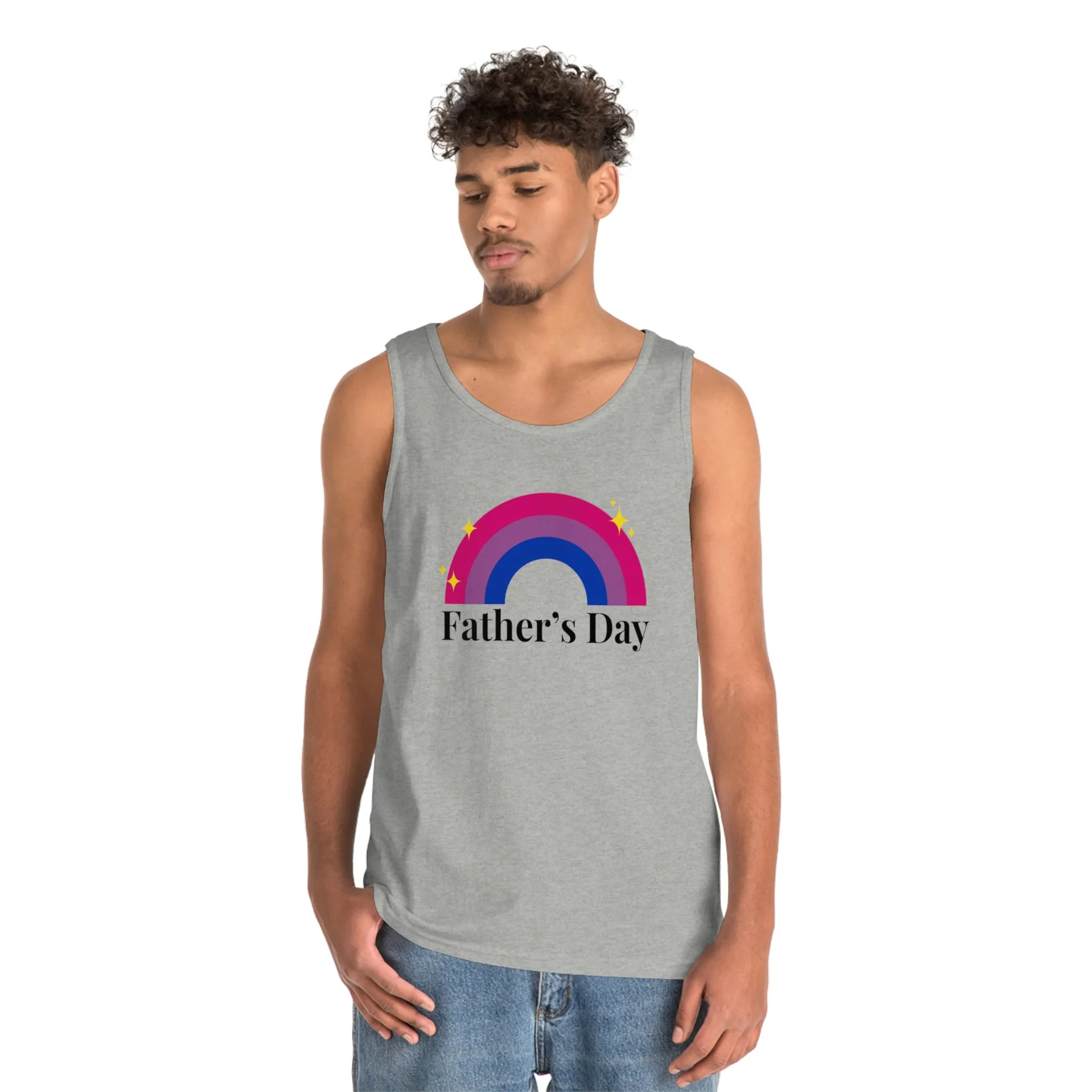 Bisexual Pride Flag Tank Top Unisex Size - Father's Day