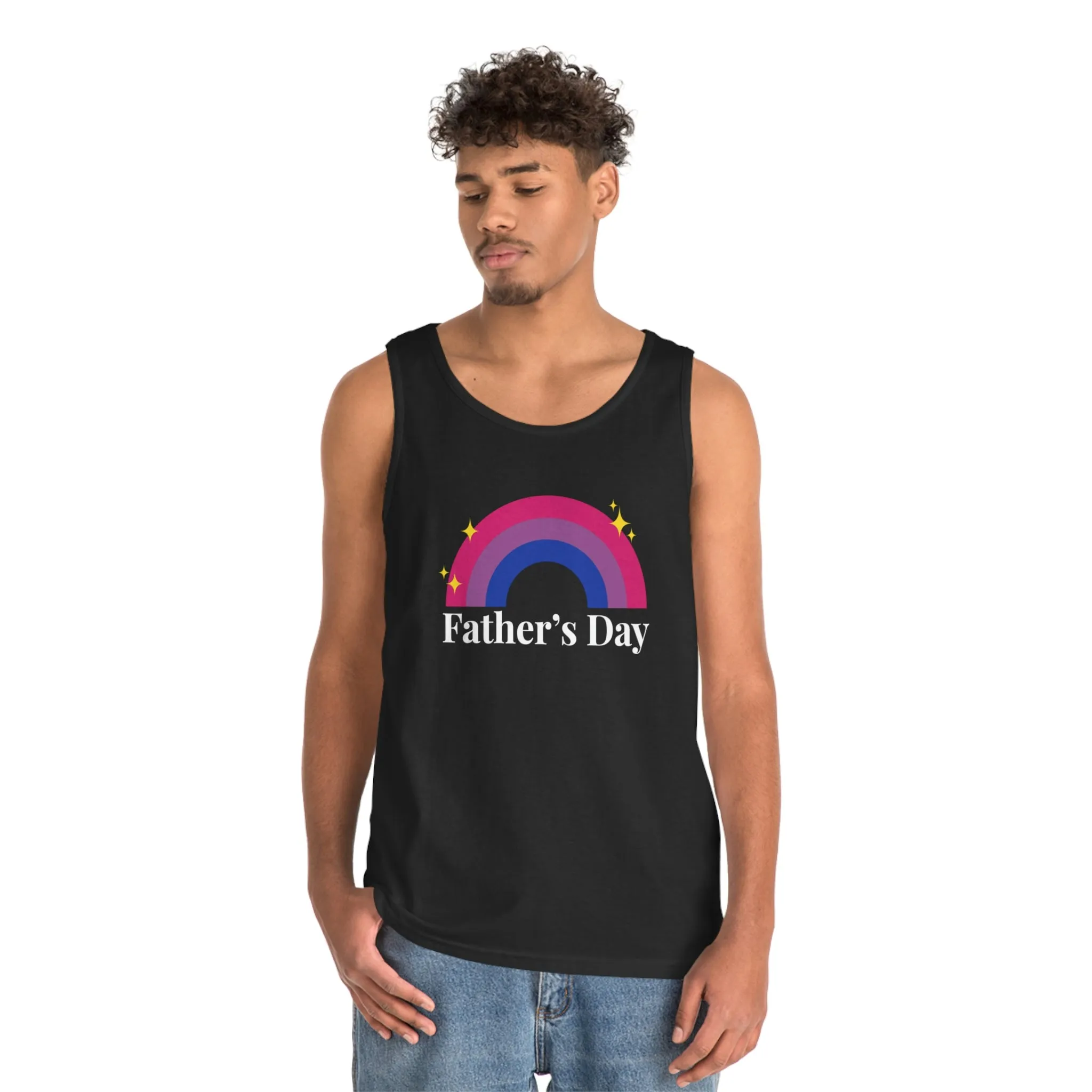 Bisexual Pride Flag Tank Top Unisex Size - Father's Day