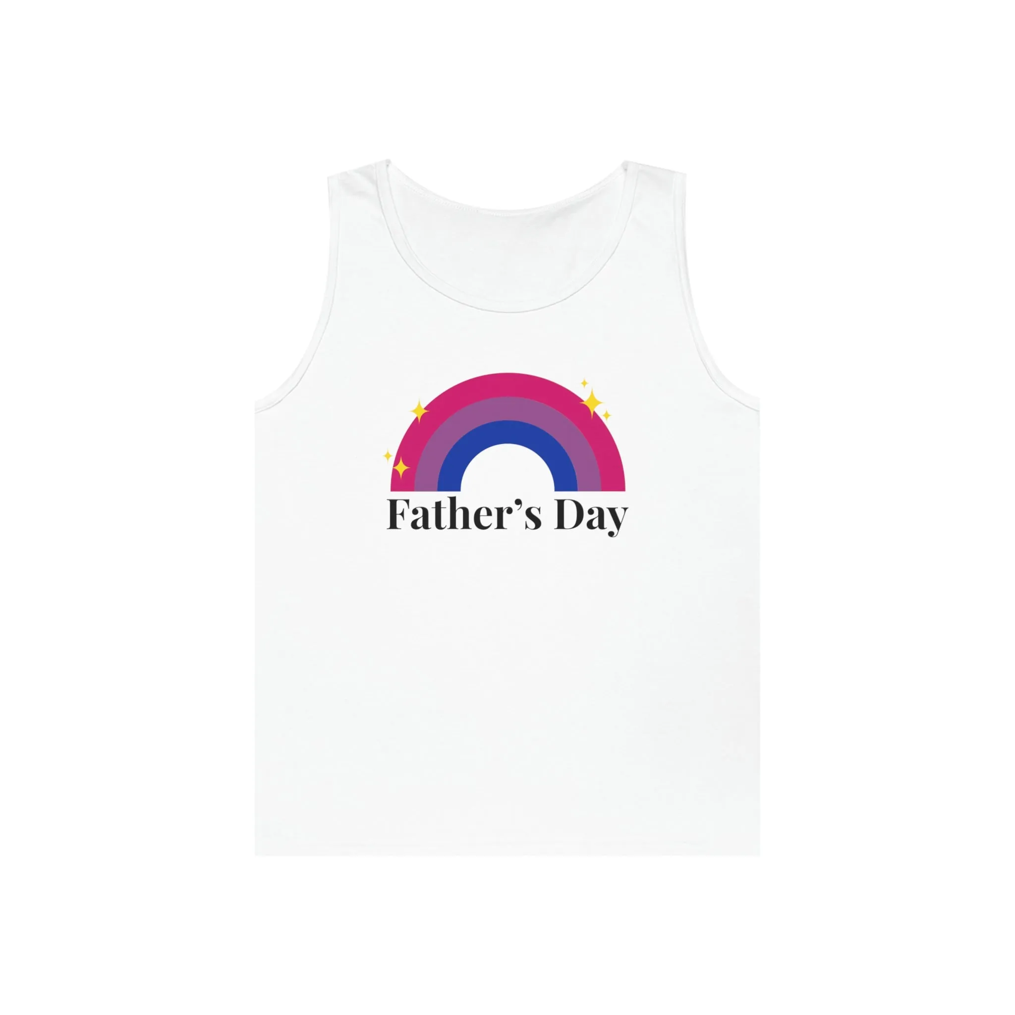 Bisexual Pride Flag Tank Top Unisex Size - Father's Day