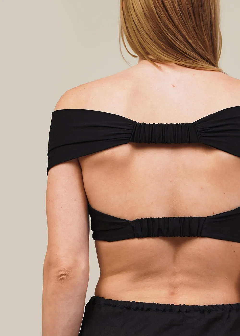 Black Double Bandeau Top