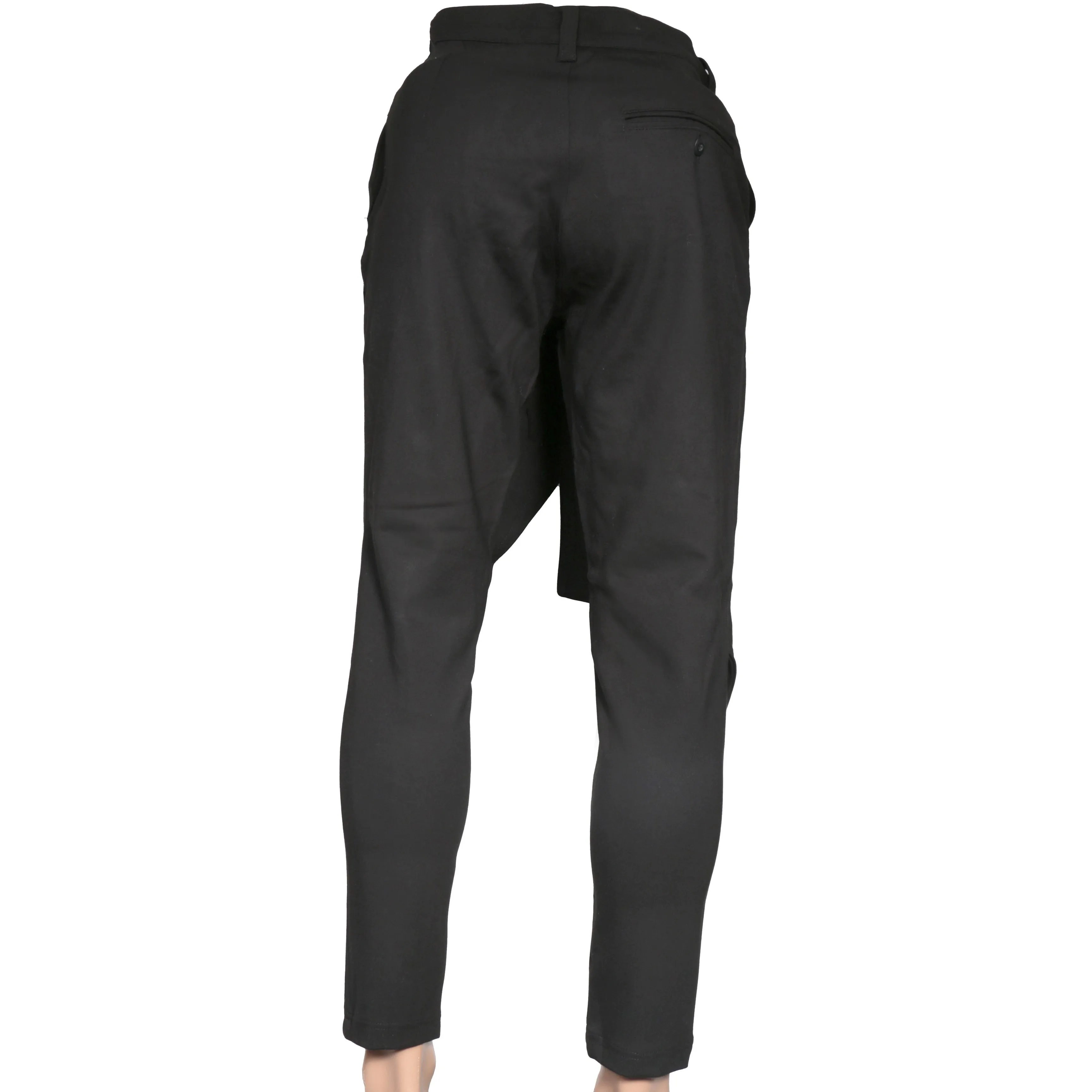 Black modern Pant with front flap II