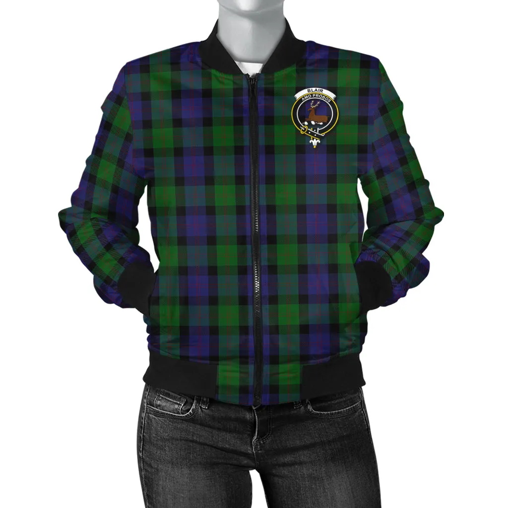 Blair Tartan Bomber Jacket with Family Crest