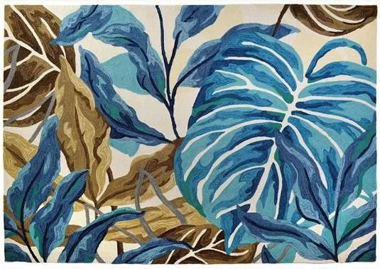 Blue Jungle Area Rug - 5' x 7'