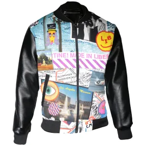 Bomber Jacket with Libertine prints