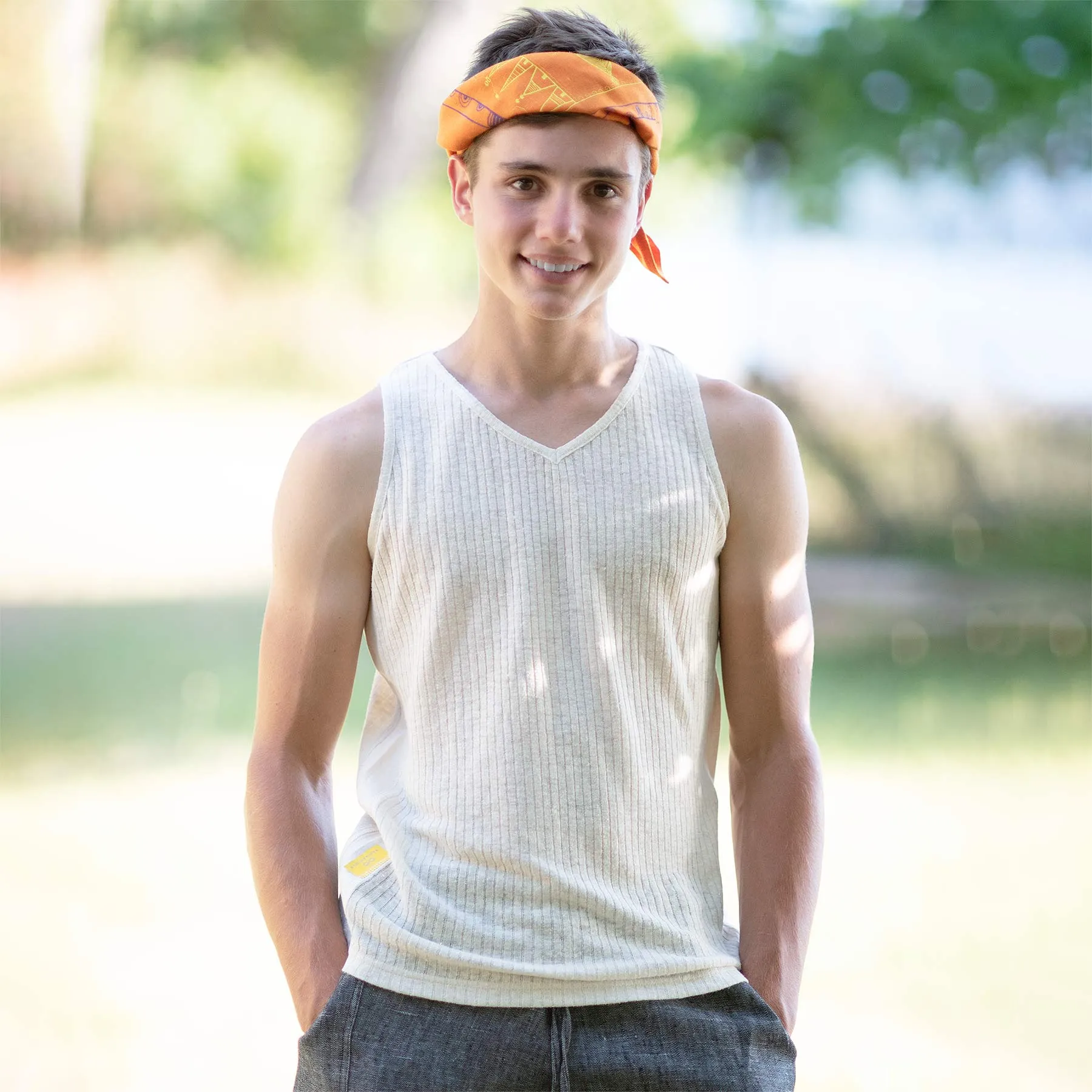 BRISBANE 100% Organic Hemp Ribbed Knit Tank Top (Unisex)