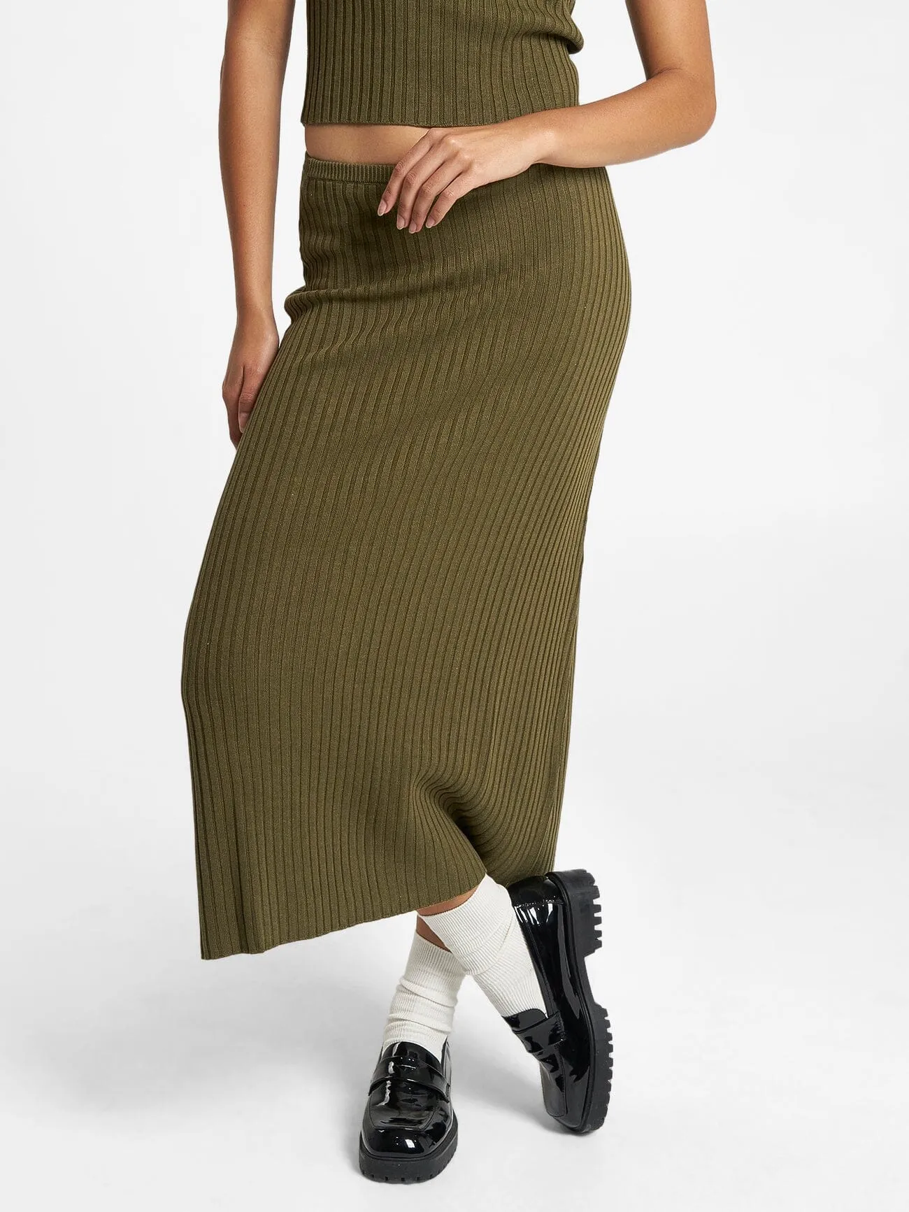 Bronte Knit Skirt - Tarmac