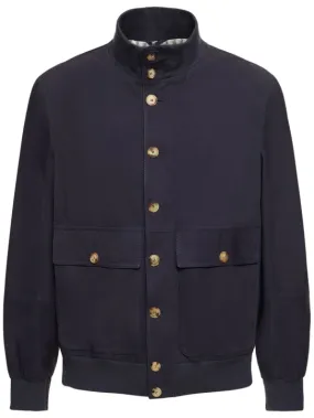 Brunello Cucinelli   Suede bomber jacket 