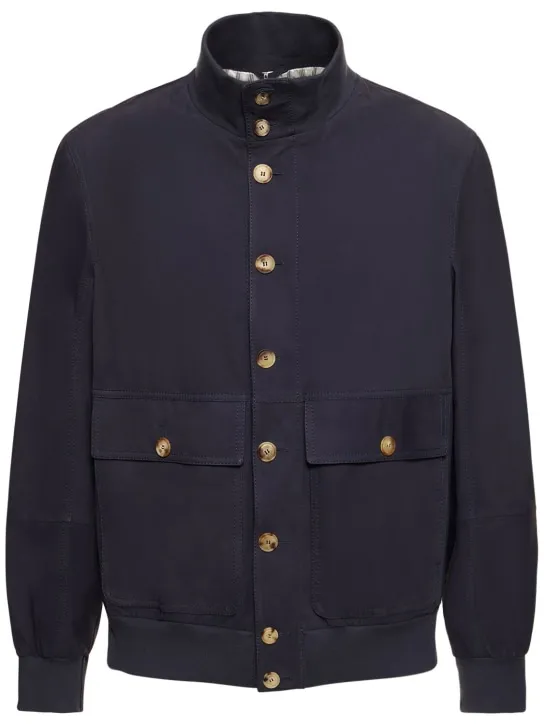 Brunello Cucinelli   Suede bomber jacket 