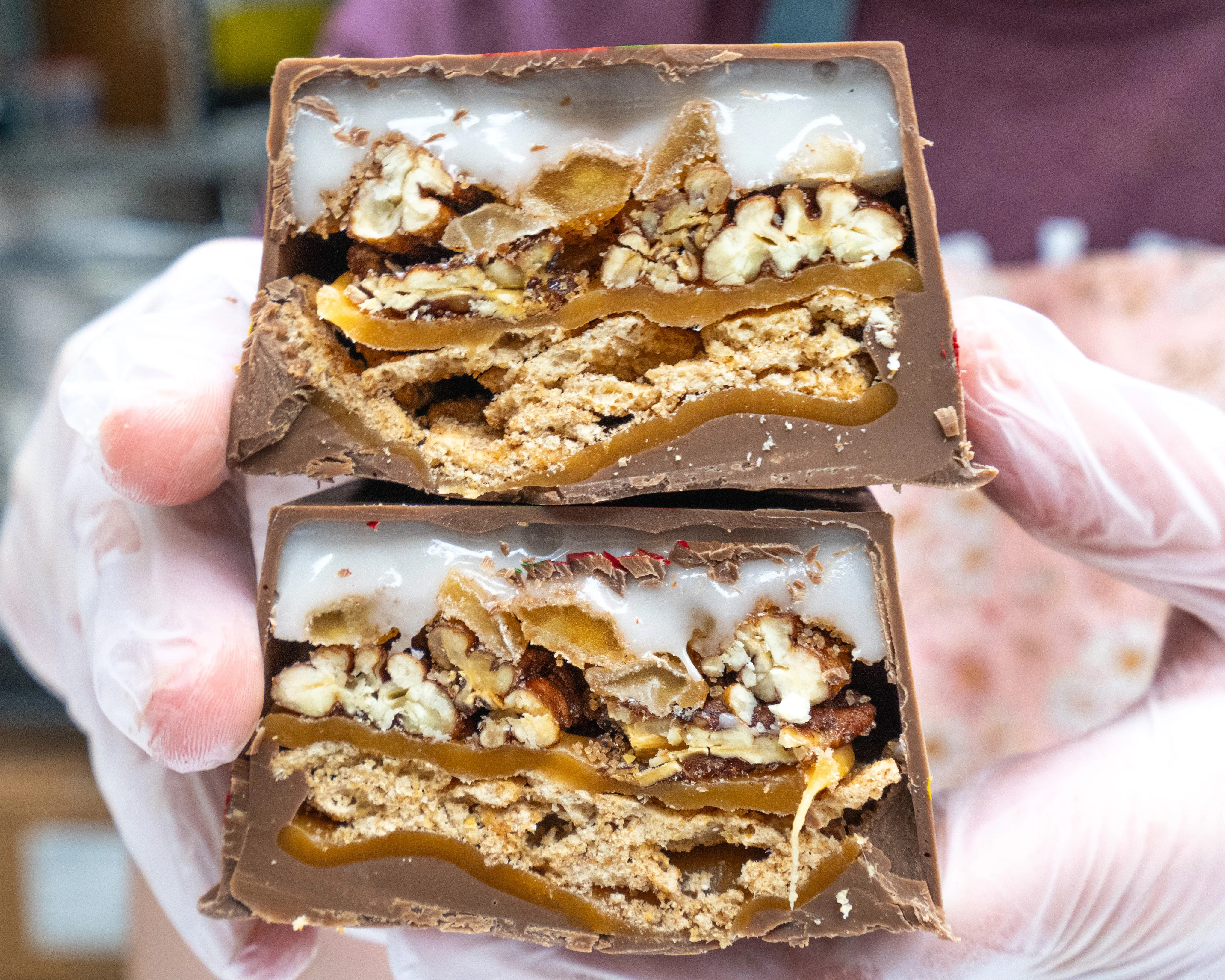 Caramel Apple Pie Stuffed Chocolate Bar (seasonal)