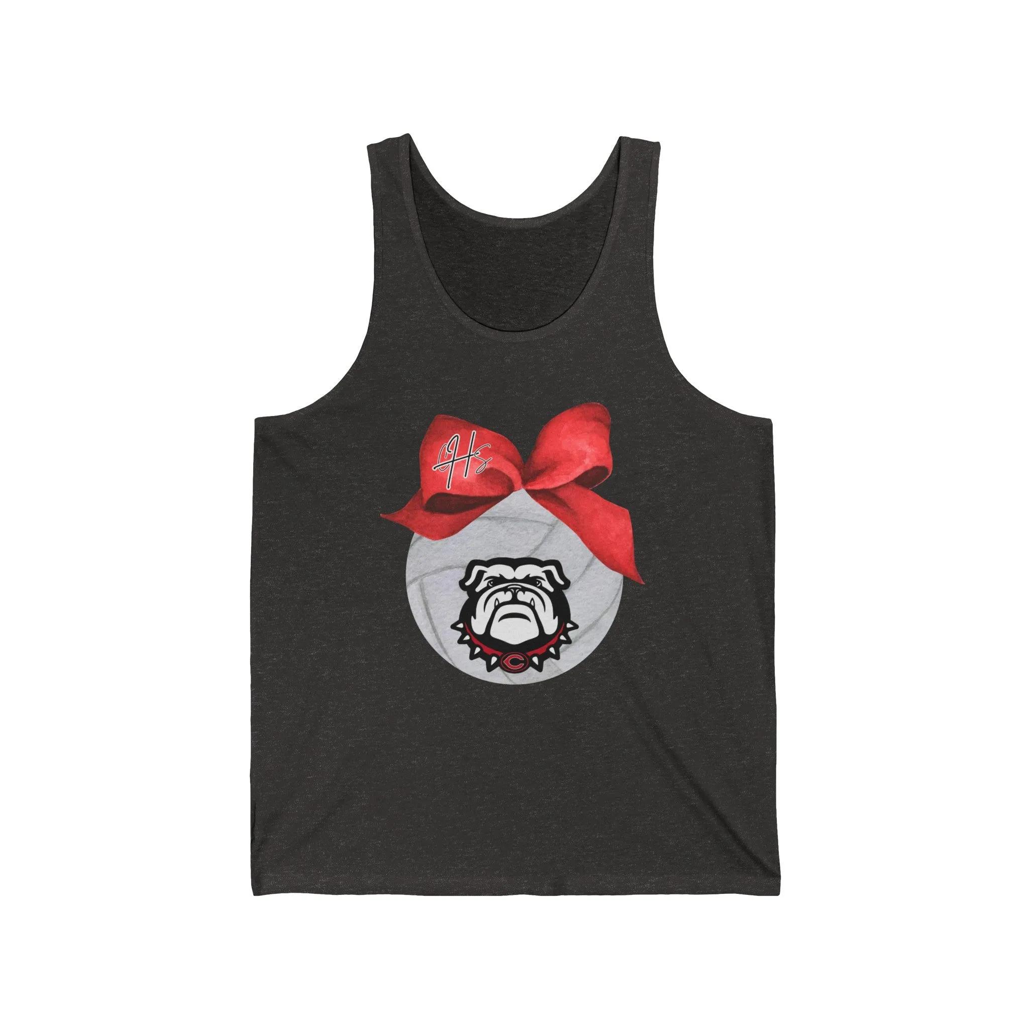 Cedartown Volleyball Bow Bella Canvas Unisex Jersey Tank