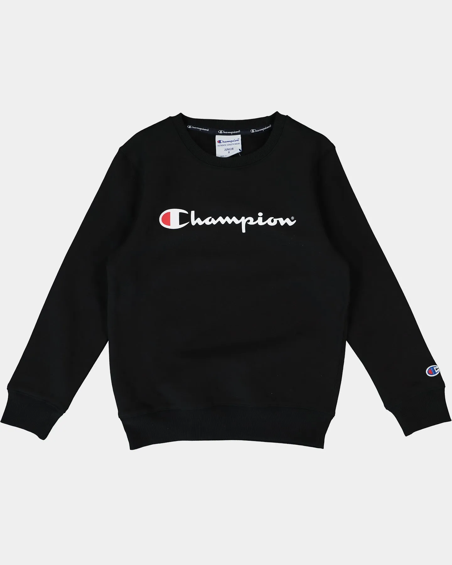 Champion Kids' Script Crewneck Black