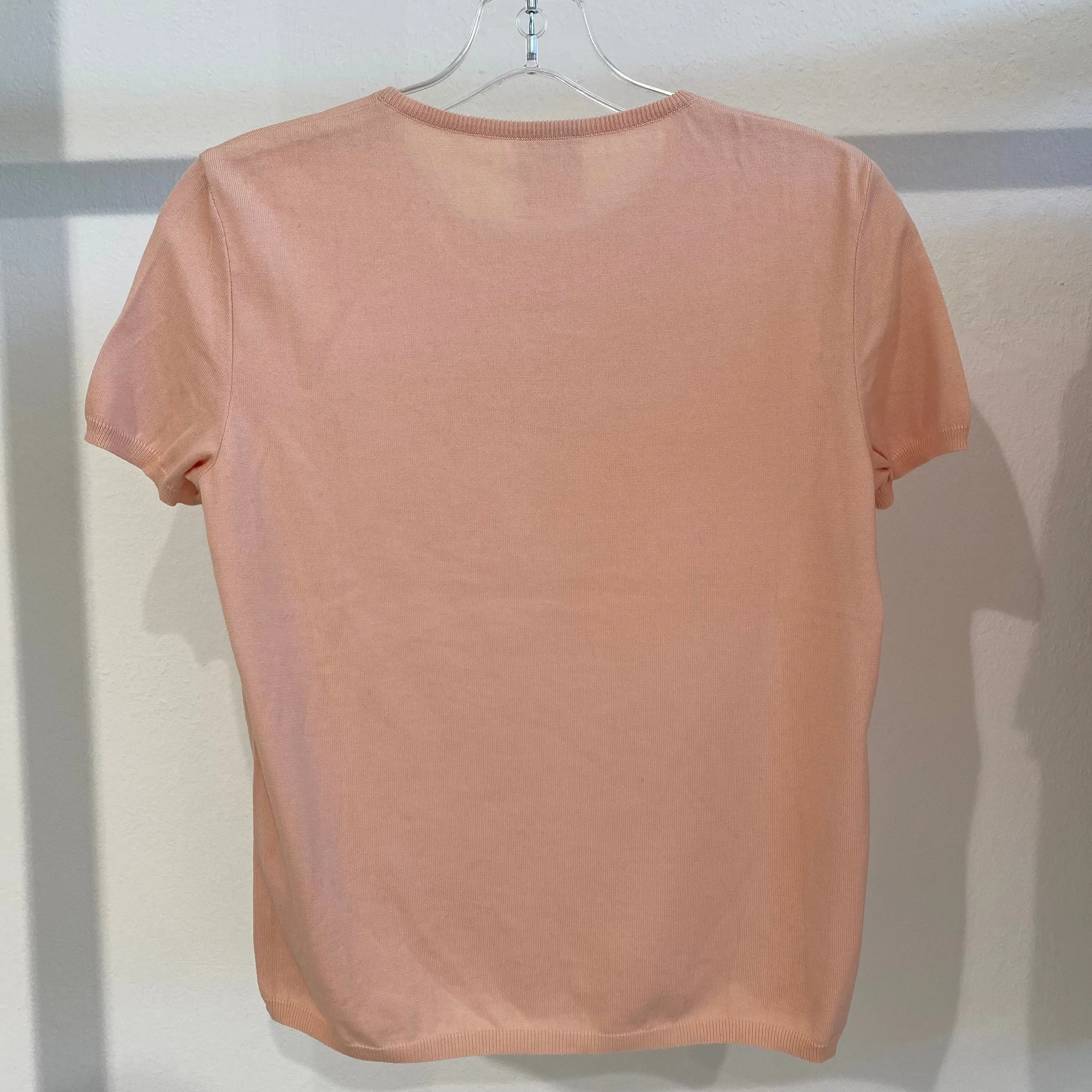 Chanel Peach Knit Top