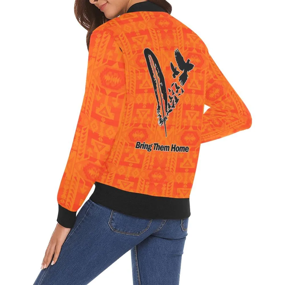 Chiefs Mountain Orange Bring Them Home Bomber Jacket for Women