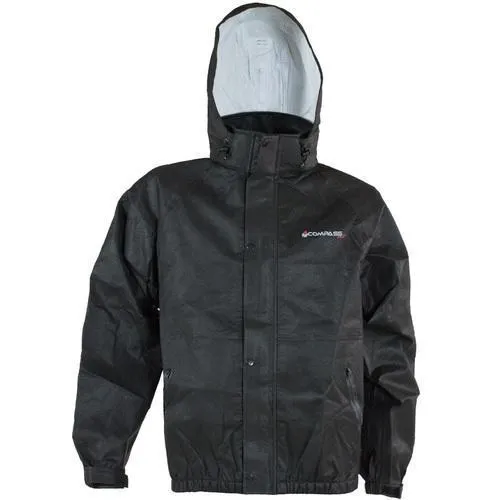 Compass 360 DuraTek T75HD Non-Woven Rain Jacket-Blk-Size SM