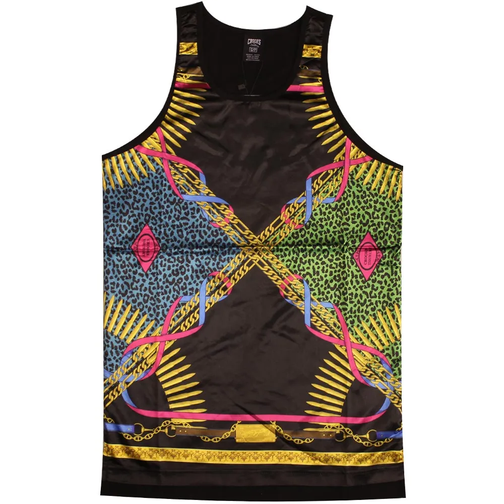 Crooks & Castles Regalia Tank Top Noir Black Multi