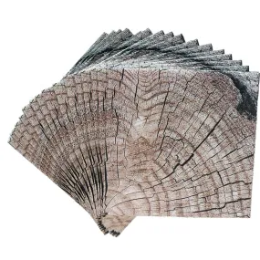 Cut Timber Beverage Napkins - 16 pack