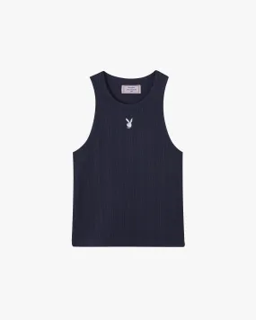 CUT&SEW PLAYBOY TANK TOP NAVY