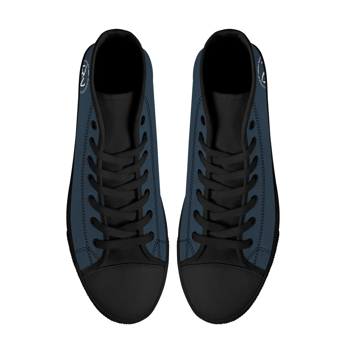 D25 High-Top Canvas Shoes - Black